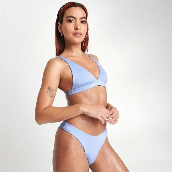 Nike Essentials Swim Bikini Bottoms Women's‎ M Purple Cobalt Bliss Medium NEW - Picture 3 of 6